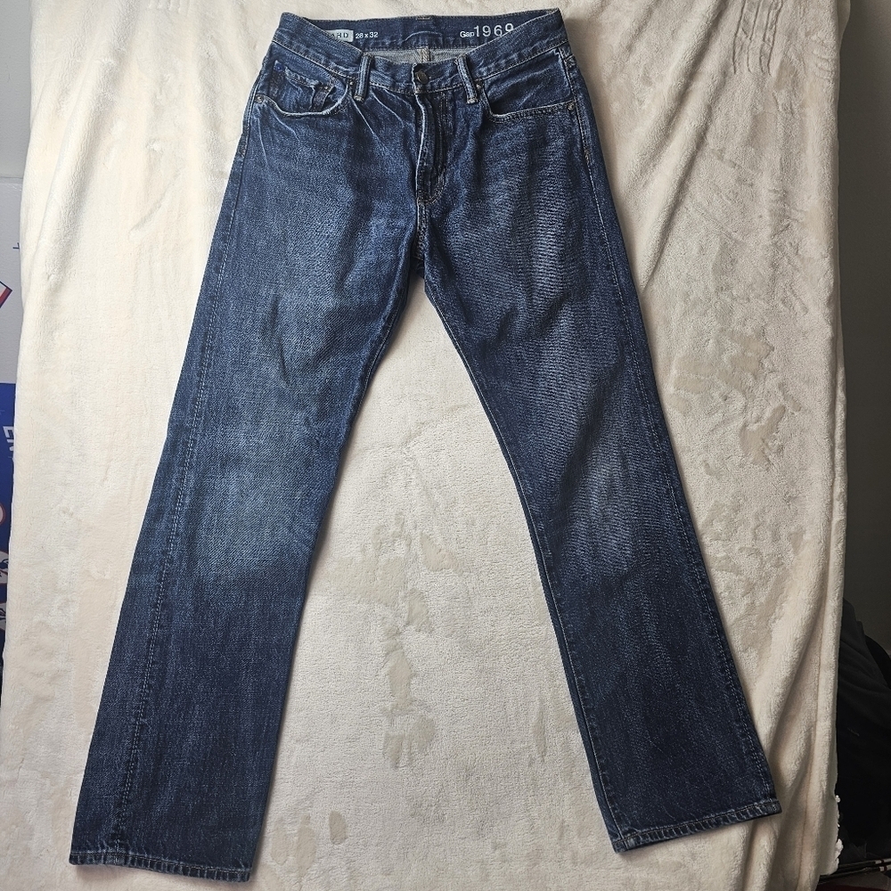 GAP 1969 jeans denim mens 28x32  blue Straight Leg Jeans standard
